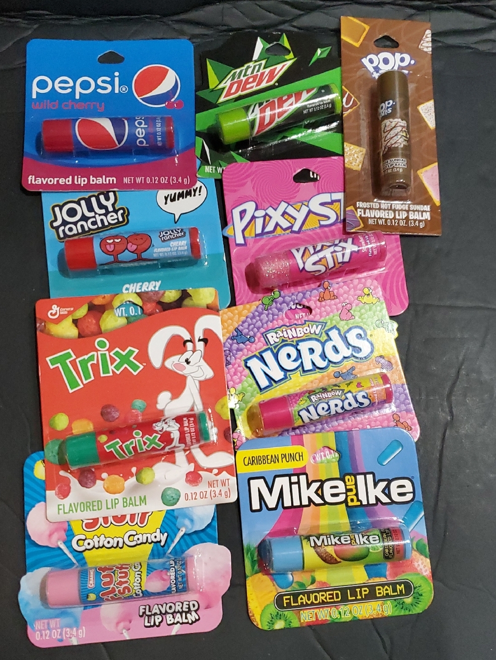 2pack assorted candy cereal and‎ soda flavored lip balms brand new FREE